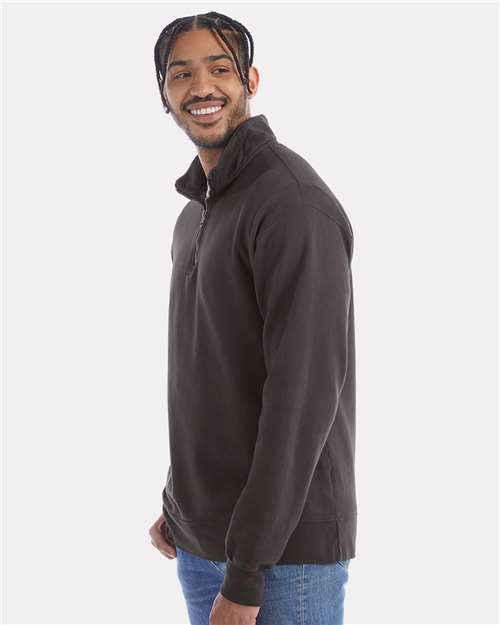 ComfortWash by Hanes Garment-Dyed Quarter-Zip Sweatshirt GDH425