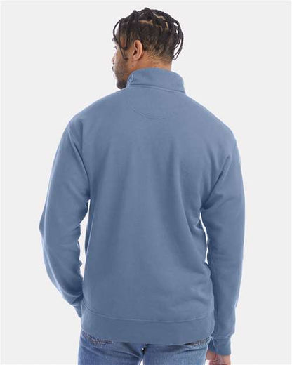 ComfortWash by Hanes Garment-Dyed Quarter-Zip Sweatshirt GDH425