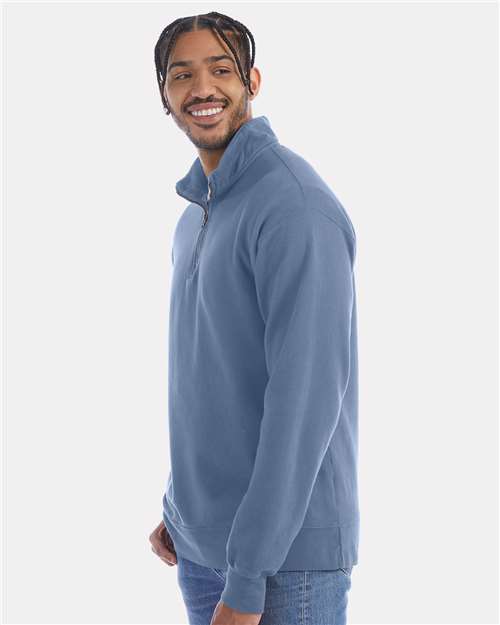 ComfortWash by Hanes Garment-Dyed Quarter-Zip Sweatshirt GDH425