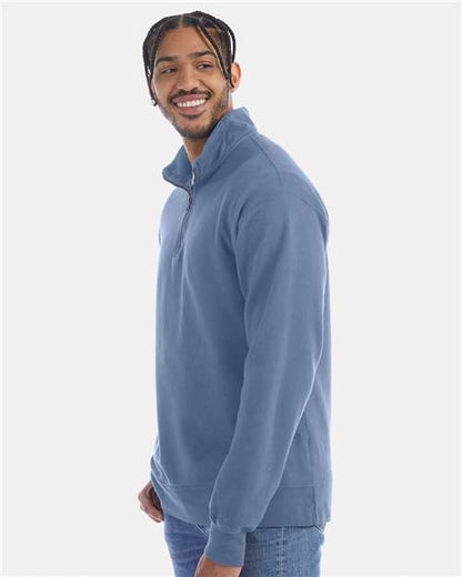ComfortWash by Hanes Garment-Dyed Quarter-Zip Sweatshirt GDH425