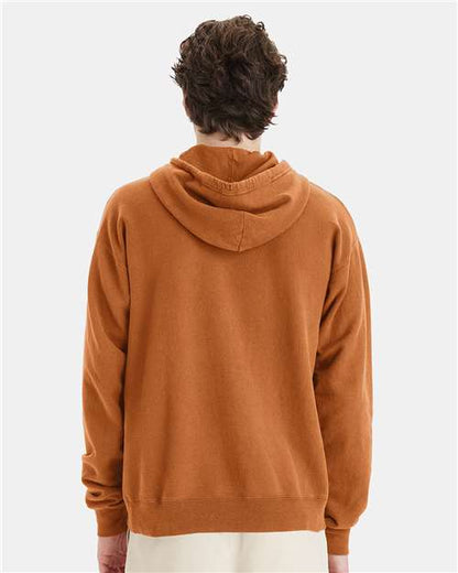ComfortWash by Hanes Garment-Dyed Unisex Hooded Sweatshirt GDH450 Texas Orange