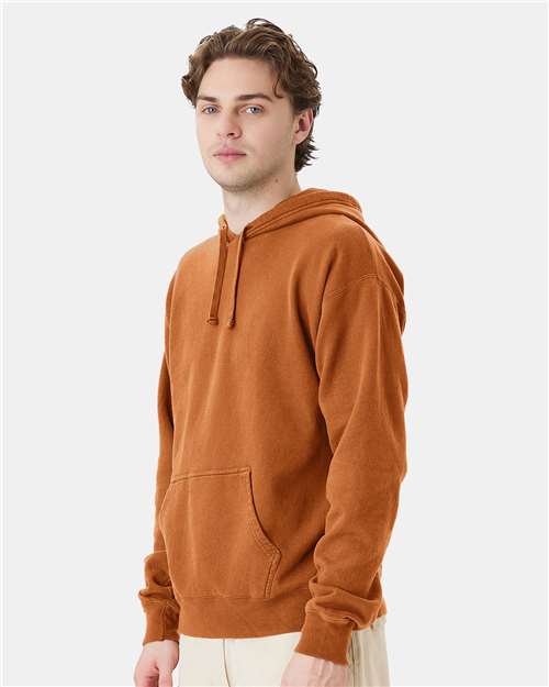 ComfortWash by Hanes Garment-Dyed Unisex Hooded Sweatshirt GDH450 Texas Orange