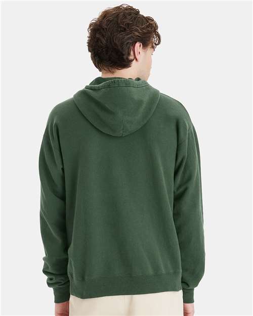 ComfortWash by Hanes Garment-Dyed Unisex Hooded Sweatshirt GDH450 Field Green