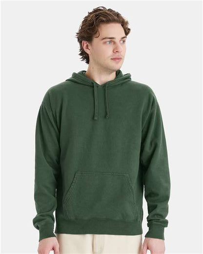 Custom Embroidered  ComfortWash by Hanes Garment-Dyed Unisex Hooded Sweatshirt GDH450 Field Green