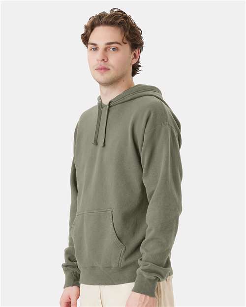 ComfortWash by Hanes Garment-Dyed Unisex Hooded Sweatshirt GDH450 Faded Fatigue