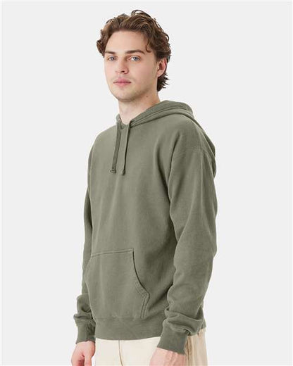 ComfortWash by Hanes Garment-Dyed Unisex Hooded Sweatshirt GDH450 Faded Fatigue