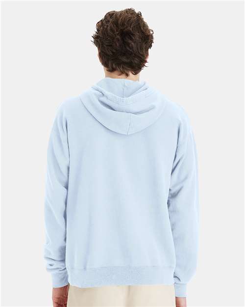 ComfortWash by Hanes Garment-Dyed Unisex Hooded Sweatshirt GDH450 Soothing Blue