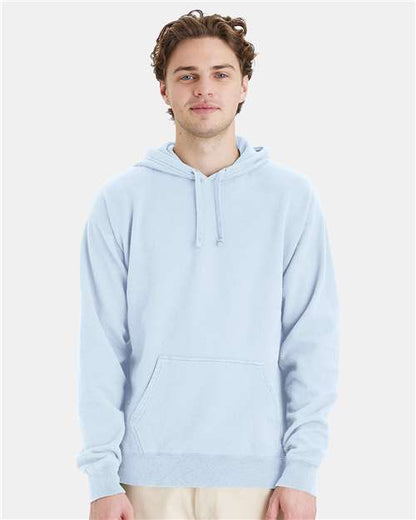 Custom Embroidered  ComfortWash by Hanes Garment-Dyed Unisex Hooded Sweatshirt GDH450 Soothing Blue