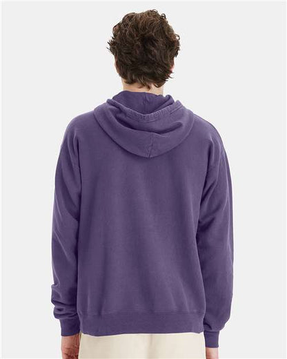 ComfortWash by Hanes Garment-Dyed Unisex Hooded Sweatshirt GDH450 Grape Soda