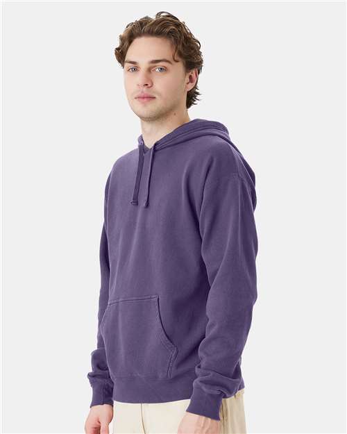 ComfortWash by Hanes Garment-Dyed Unisex Hooded Sweatshirt GDH450 Grape Soda