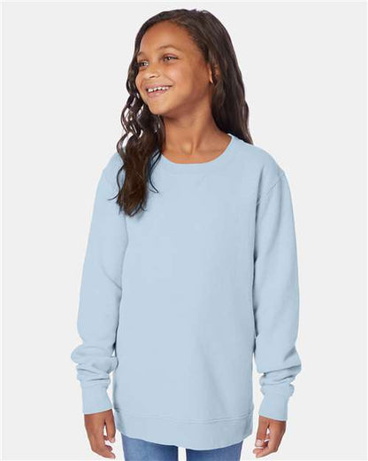 Custom Embroidered  ComfortWash by Hanes Garment-Dyed Youth Crewneck Sweatshirt GDH475  