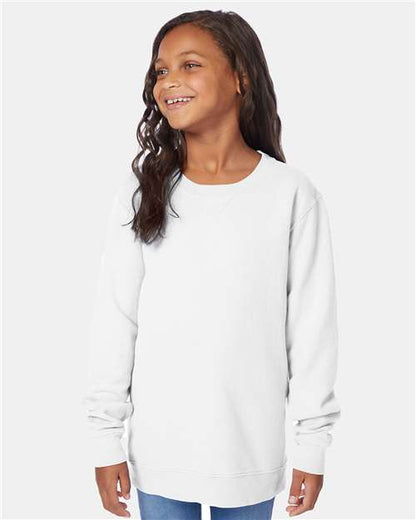 Custom Embroidered  ComfortWash by Hanes Garment-Dyed Youth Crewneck Sweatshirt GDH475  