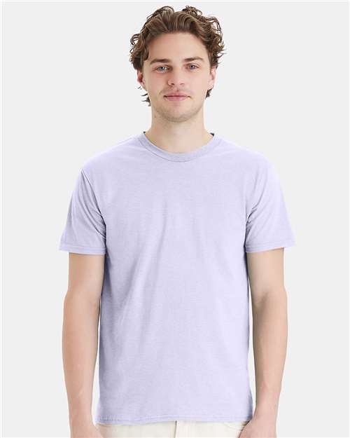 Custom Embroidered  Hanes Perfect-T T-Shirt 4980 Urban Lilac