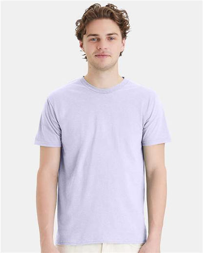Custom Embroidered  Hanes Perfect-T T-Shirt 4980 Urban Lilac