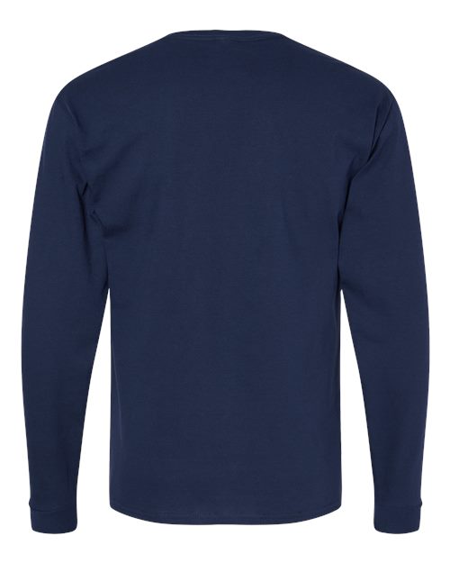 Hanes Essential-T Long Sleeve T-Shirt 5286 Athletic Navy