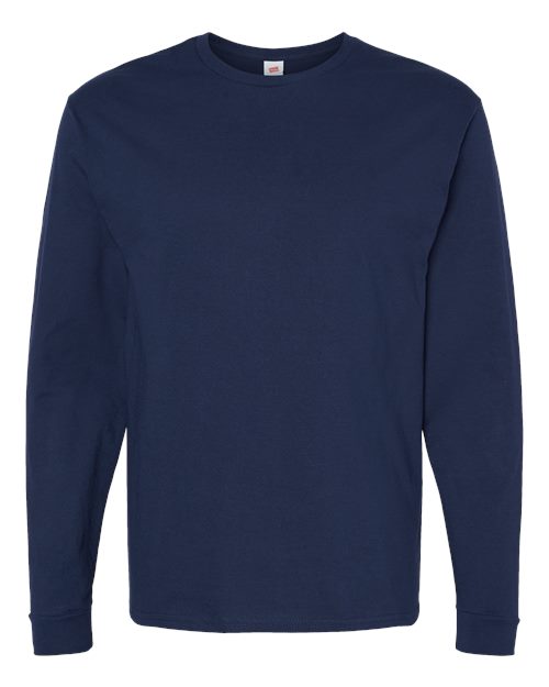 Hanes Essential-T Long Sleeve T-Shirt 5286 Athletic Navy
