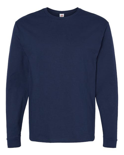 Hanes Essential-T Long Sleeve T-Shirt 5286 Athletic Navy