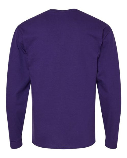 Hanes Essential-T Long Sleeve T-Shirt 5286 Athletic Purple