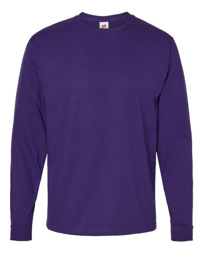 Hanes Essential-T Long Sleeve T-Shirt 5286 Athletic Purple