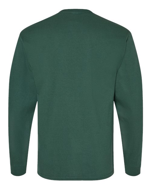 Hanes Essential-T Long Sleeve T-Shirt 5286 Athletic Dark Green