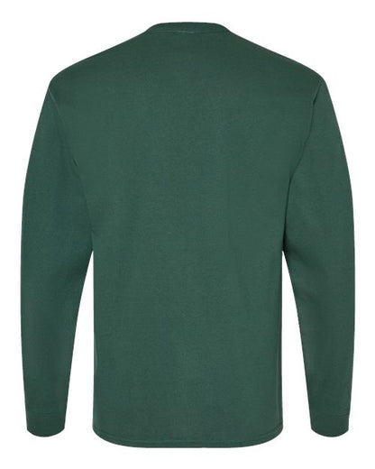 Hanes Essential-T Long Sleeve T-Shirt 5286 Athletic Dark Green