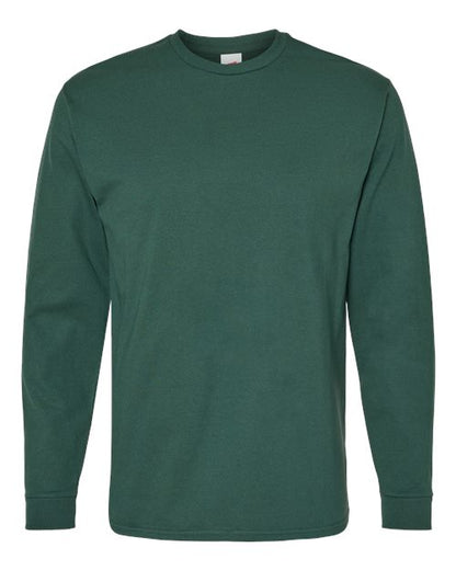 Hanes Essential-T Long Sleeve T-Shirt 5286 Athletic Dark Green