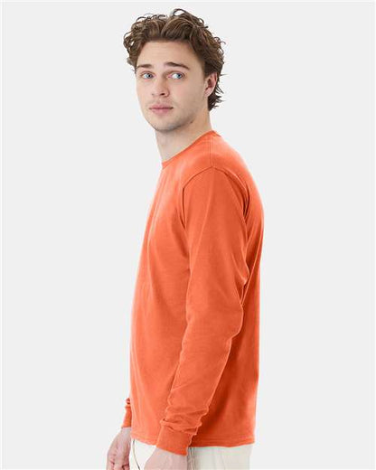 Hanes Essential-T Long Sleeve T-Shirt 5286 Texas Orange