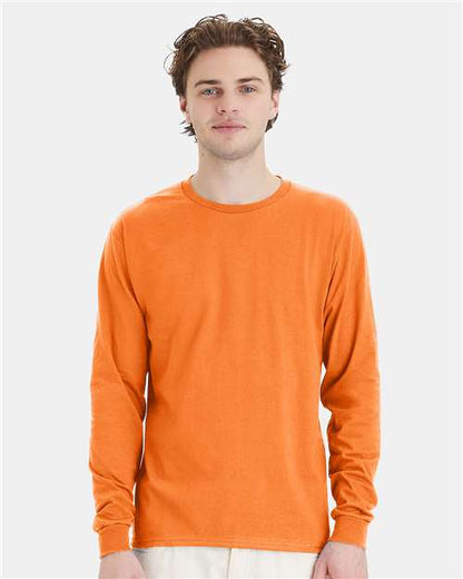 Hanes Essential-T Long Sleeve T-Shirt 5286 Tennessee Orange