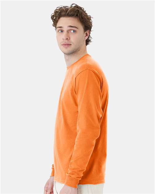 Hanes Essential-T Long Sleeve T-Shirt 5286 Tennessee Orange