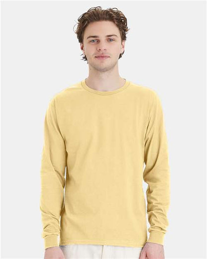 Hanes Essential-T Long Sleeve T-Shirt 5286 Athletic Gold