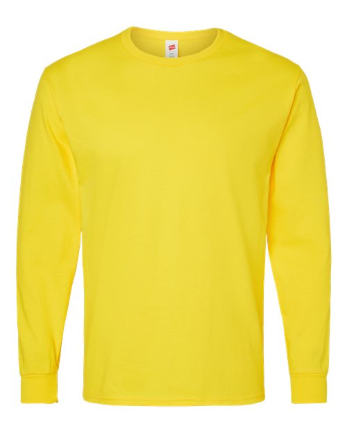 Hanes Essential-T Long Sleeve T-Shirt 5286 Athletic Yellow