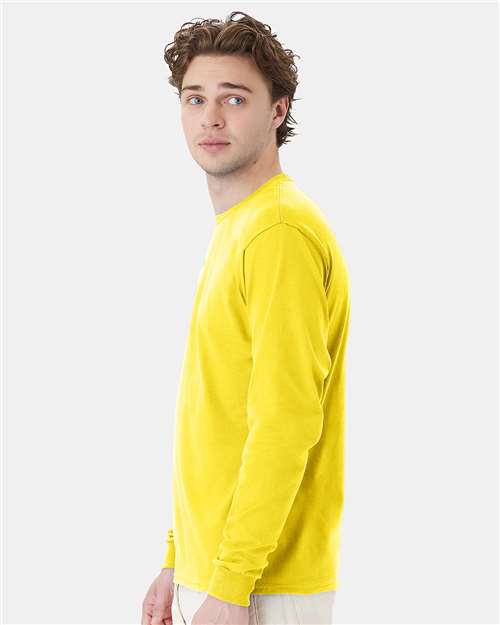 Hanes Essential-T Long Sleeve T-Shirt 5286 Athletic Yellow