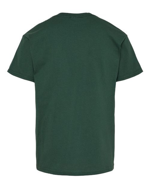 Hanes Essential-T Youth T-Shirt 5480 Athletic Dark Green