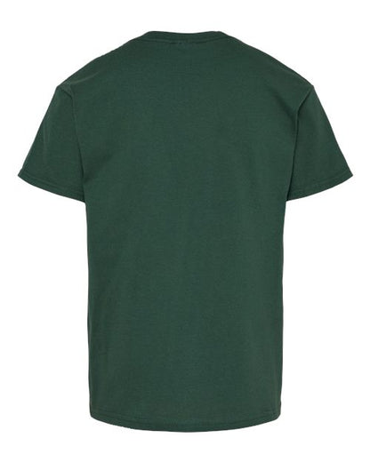 Hanes Essential-T Youth T-Shirt 5480 Athletic Dark Green