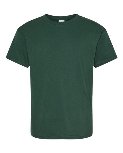 Hanes Essential-T Youth T-Shirt 5480 Athletic Dark Green
