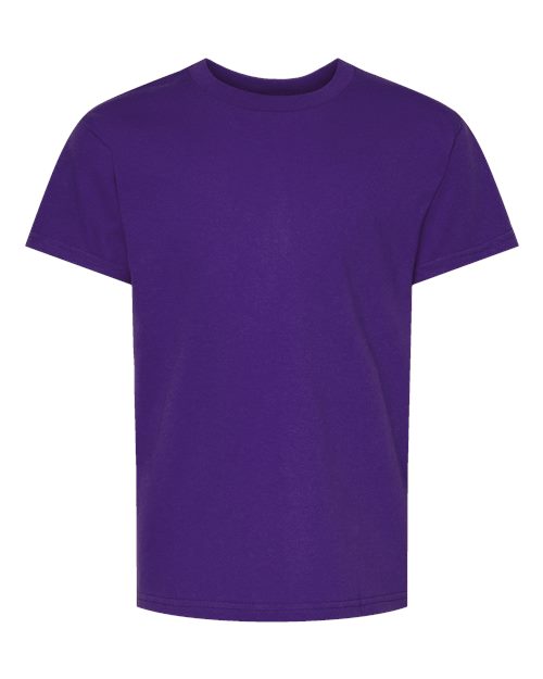 Hanes Essential-T Youth T-Shirt 5480 Athletic Purple