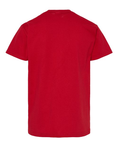 Hanes Essential-T Youth T-Shirt 5480 Athletic Crimson