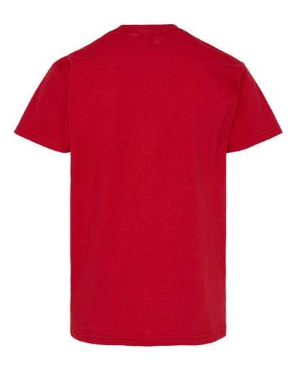 Hanes Essential-T Youth T-Shirt 5480 Athletic Crimson