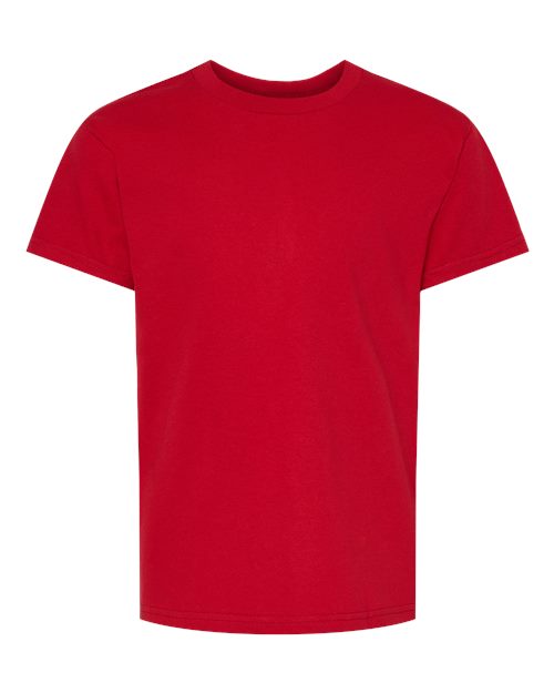 Hanes Essential-T Youth T-Shirt 5480 Athletic Crimson