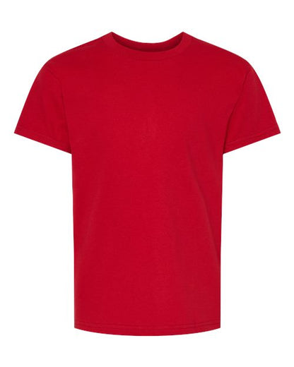 Hanes Essential-T Youth T-Shirt 5480 Athletic Crimson