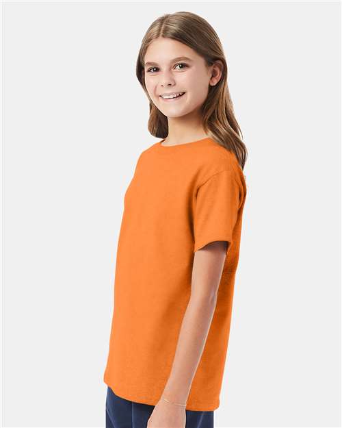 Hanes Essential-T Youth T-Shirt 5480 Tennessee Orange