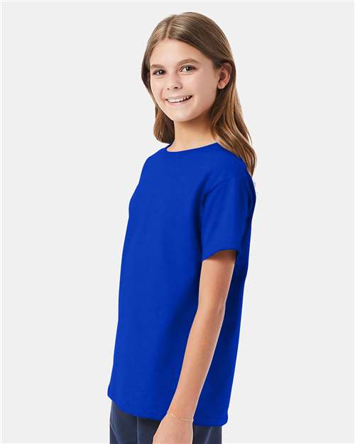 Hanes Essential-T Youth T-Shirt 5480 Athletic Royal