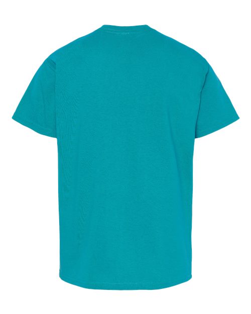 Hanes Essential-T Youth T-Shirt 5480 Athletic Teal