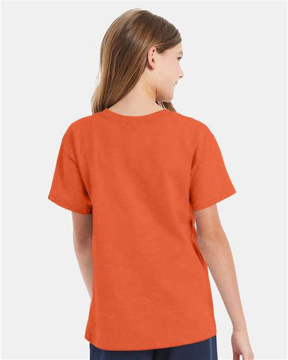 Hanes Essential-T Youth T-Shirt 5480 Texas Orange