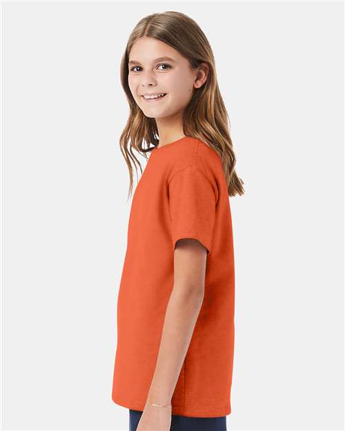 Hanes Essential-T Youth T-Shirt 5480 Texas Orange