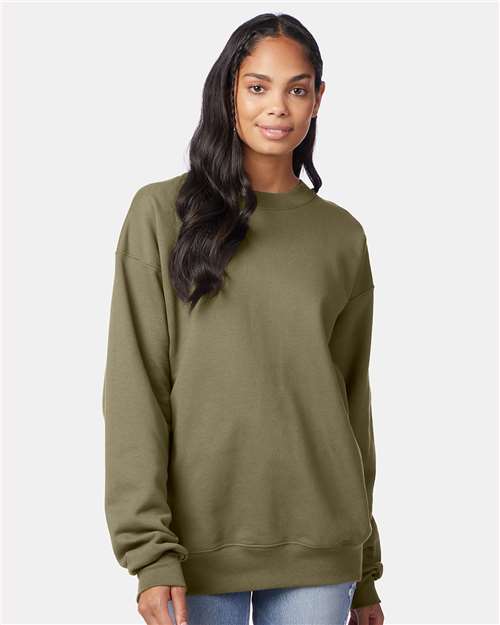 Custom Embroidered  Hanes Ultimate Cotton® Crewneck Sweatshirt F260 Oregano
