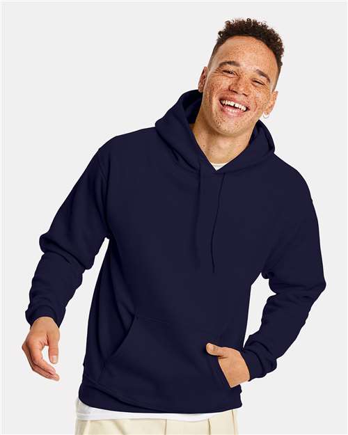 Custom Embroidered  Hanes Ecosmart® Hooded Sweatshirt P170 Athletic Navy