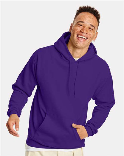 Custom Embroidered  Hanes Ecosmart® Hooded Sweatshirt P170 Athletic Purple