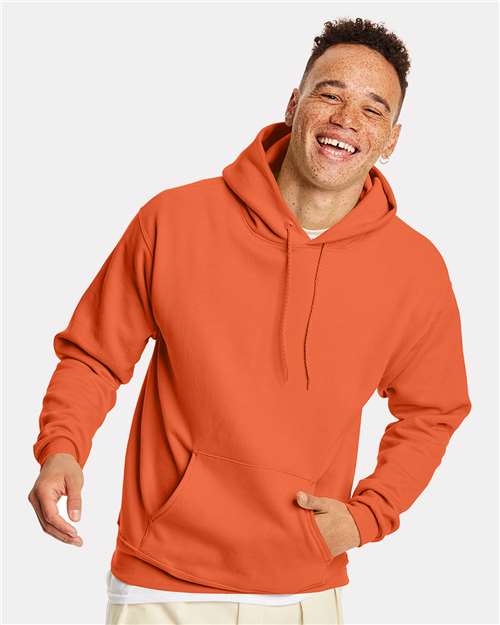 Custom Embroidered  Hanes Ecosmart® Hooded Sweatshirt P170 Texas Orange