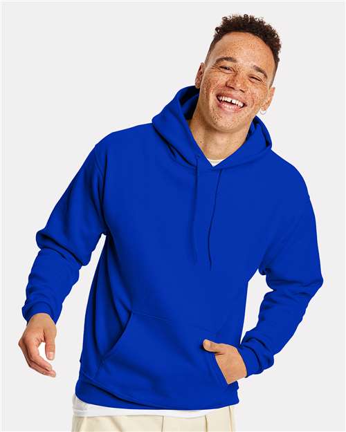 Custom Embroidered  Hanes Ecosmart® Hooded Sweatshirt P170 Athletic Royal